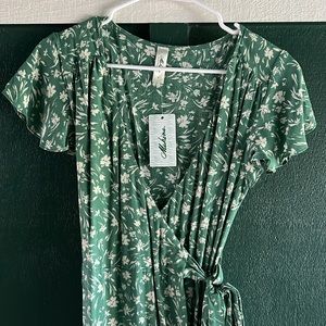 Mahina Floral Ruffle Maxi Dress